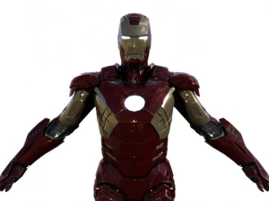 Personagem realista do Ironman Modelo 3D