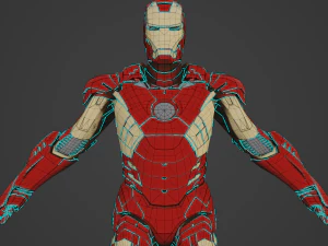 Ironman Realistic Character 3D Model