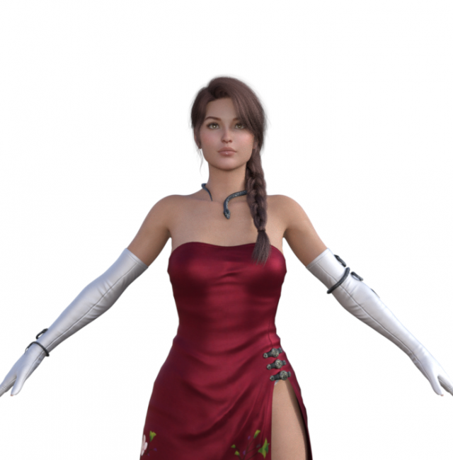 Agent Girl Realistic Character 3D Model .c4d .max .obj .3ds .fbx .stl .blend 