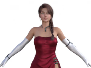 एजेंट गर्ल यथार्थवादी चरित्र 3D मॉडल