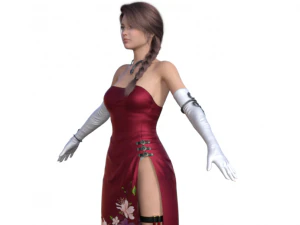 Personaje realista de chica agente Modelo 3D