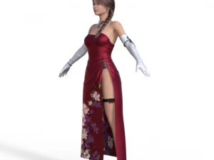 Personaje realista de chica agente Modelo 3D