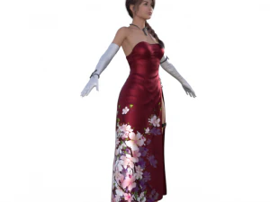 Personaje realista de chica agente Modelo 3D