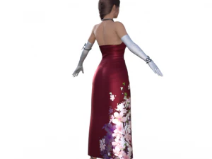 Personaje realista de chica agente Modelo 3D