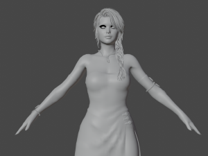 Agent Girl Realistic Character 3D Model