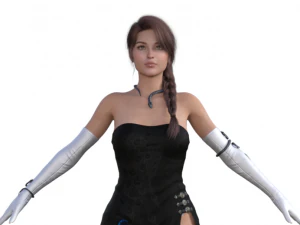 Agent Girl 02 Realistischer Charakter 3D Modell