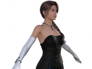 Agent Girl 02 Realistic Character 3D Модель