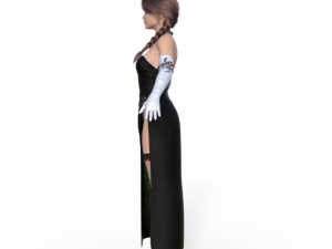 Agent Girl 02 Realistic Character 3D Модель
