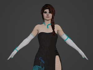 Agent Girl 02 Realistic Character 3D Модель