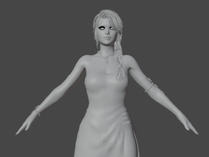 Agent Girl 02 Realistic Character 3D Модель