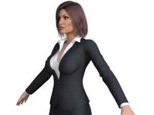 Angelina Jolie as Businesswoman Realistic Character 3D 모델