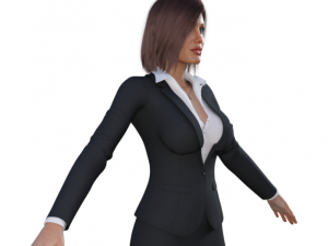 Angelina Jolie as Businesswoman Realistic Character 3D 모델