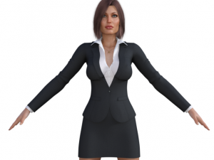 Angelina Jolie as Businesswoman Realistic Character 3D 모델