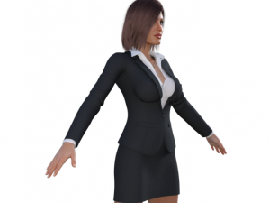 Angelina Jolie as Businesswoman Realistic Character 3D 모델