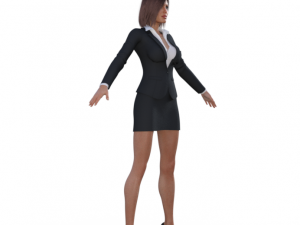 Angelina Jolie as Businesswoman Realistic Character 3D 모델