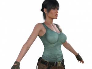 Angelina Jolie as Lara Croft Realistic Character 3Dモデル