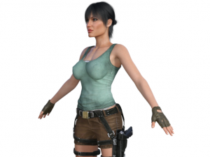 Angelina Jolie as Lara Croft Realistic Character 3Dモデル