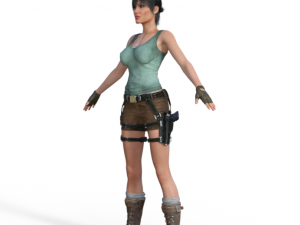 Angelina Jolie as Lara Croft Realistic Character 3Dモデル