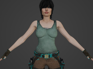 Angelina Jolie as Lara Croft Realistic Character 3Dモデル