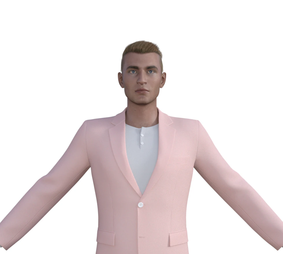 Winsley Realistic Character 3D Model .c4d .max .obj .3ds .fbx .stl .blend 