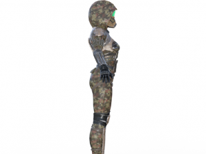 Futuristic Sci-Fi Soldier Realistic Character Model 3D