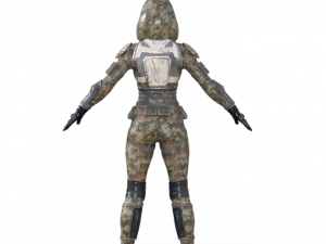 Futuristic Sci-Fi Soldier Realistic Character Model 3D