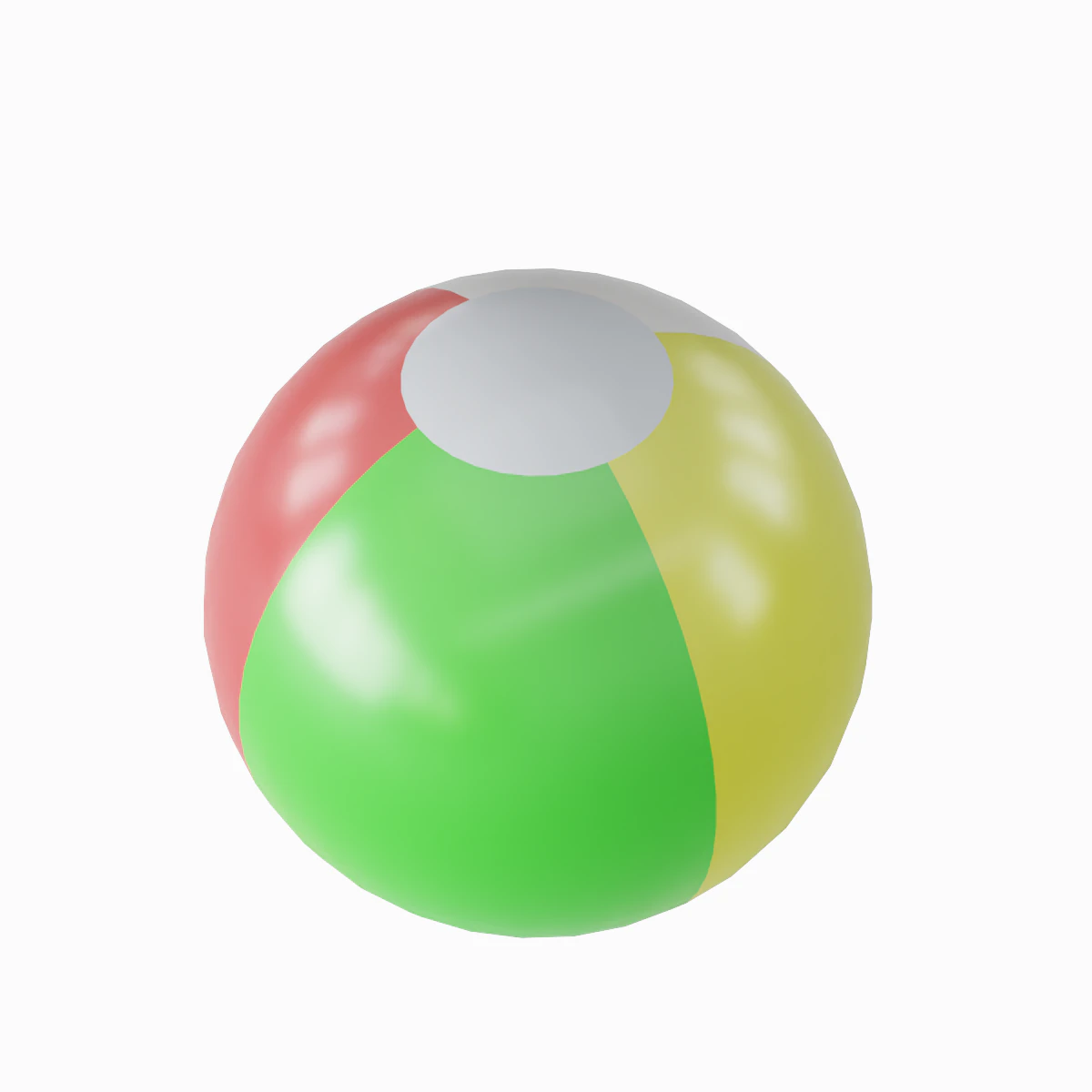 Beach Ball 01 3D Model .c4d .max .obj .3ds .fbx .stl .blend 