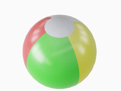 Beach Ball 01 3D Model