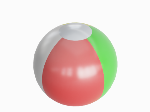 Beach Ball 01 3D Model