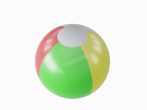 Beach Ball 01 3D Model