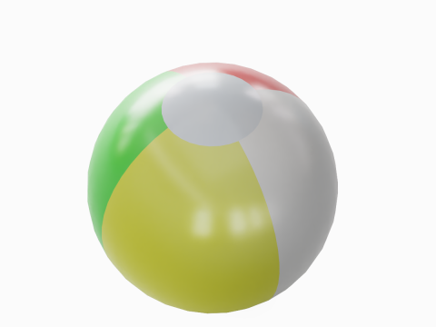 Beach Ball 01 3D Model