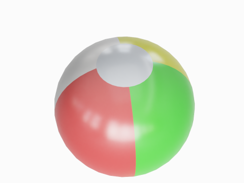 Beach Ball 01 3D Model
