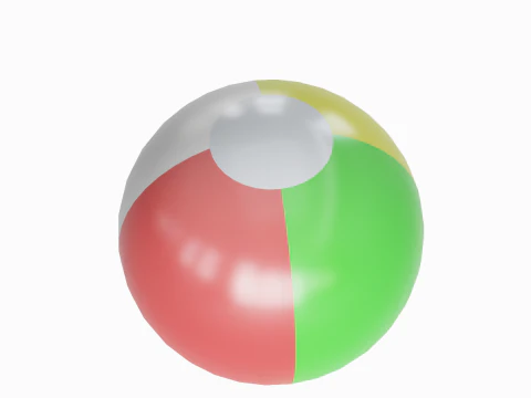 Beach Ball 01 3D Model