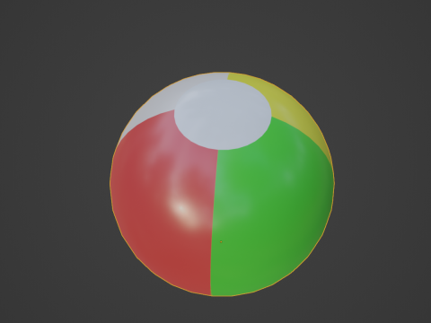 Beach Ball 01 3D Model