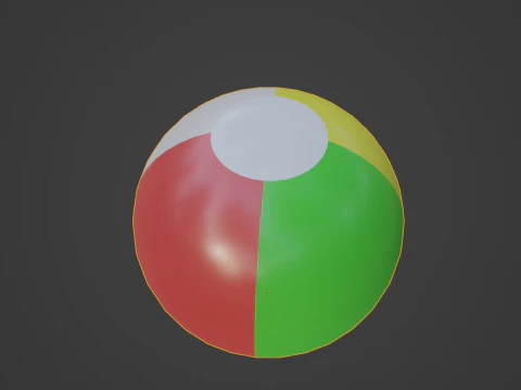 Beach Ball 01 3D Model