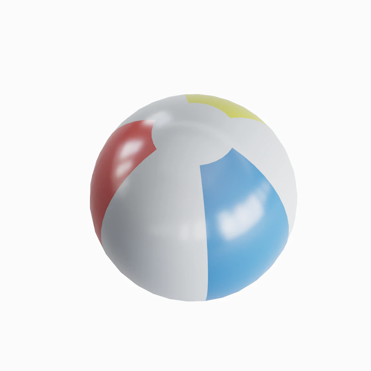 Beach Ball 02 3D Model .c4d .max .obj .3ds .fbx .stl .blend