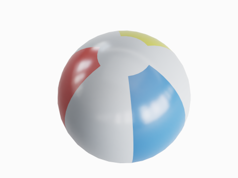 Beach Ball 02 3D 모델