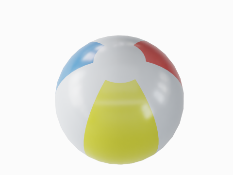 Beach Ball 02 3D-Modell