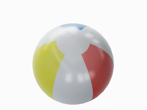 Beach Ball 02 3D Model