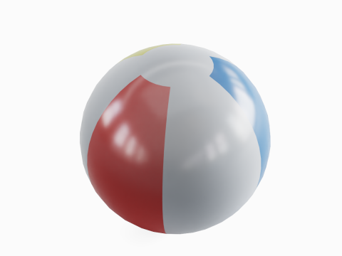 Beach Ball 02 3D-Modell