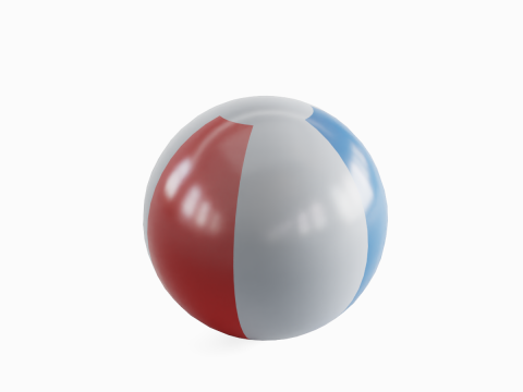 Beach Ball 02 3D-Modell