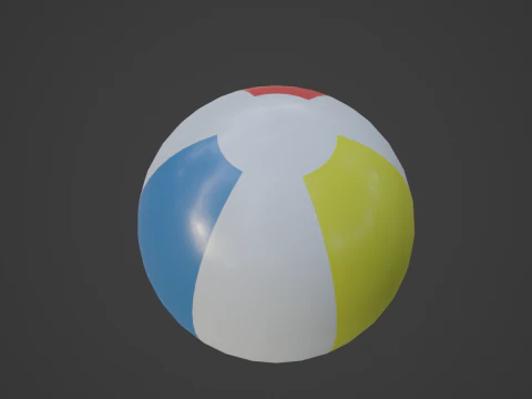 Beach Ball 02 3D Model