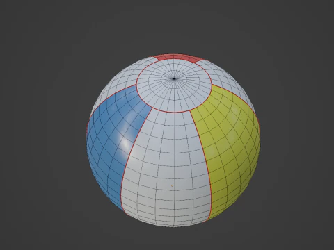 Beach Ball 02 3D Model