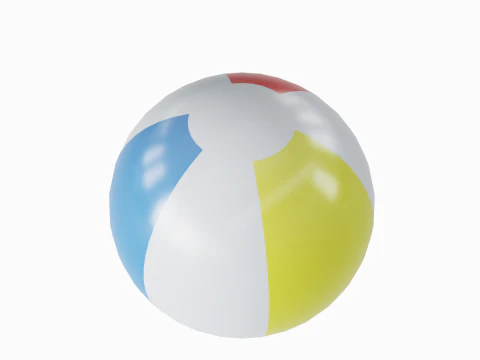 Beach Ball 02 3D Model