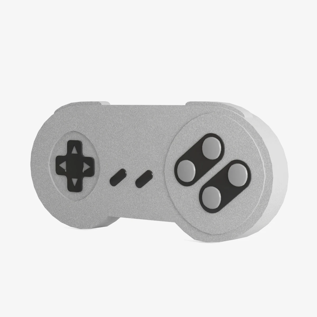 Classic Game Controller 01 3D Model .c4d .max .obj .3ds .fbx .stl .blend