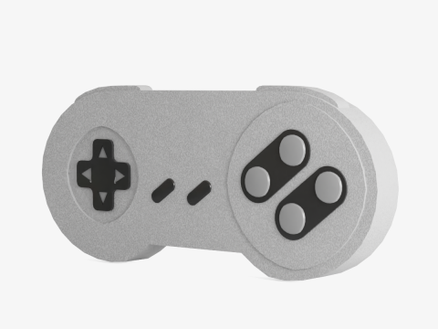 Classic Game Controller 01 3D Model