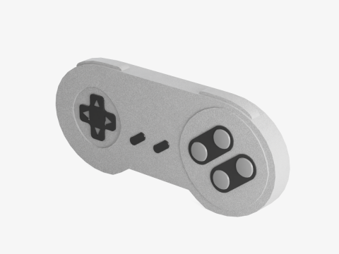 Classic Game Controller 01 Model 3D