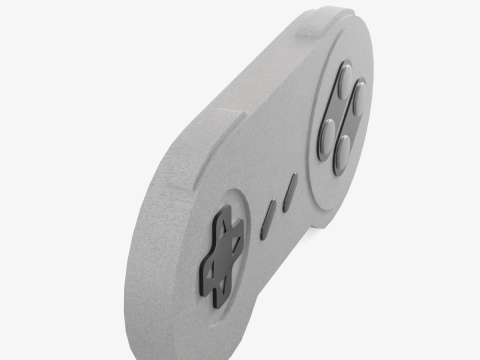 Classic Game Controller 01 Model 3D