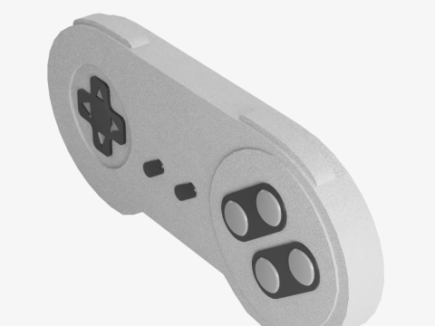 Classic Game Controller 01 Model 3D