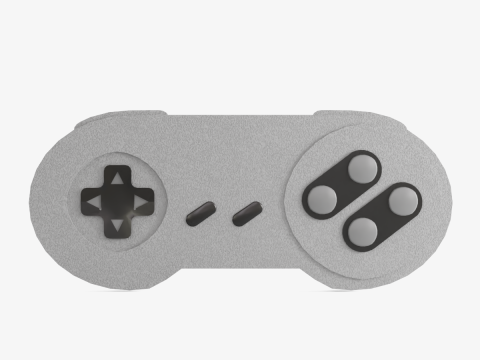 Classic Game Controller 01 Model 3D